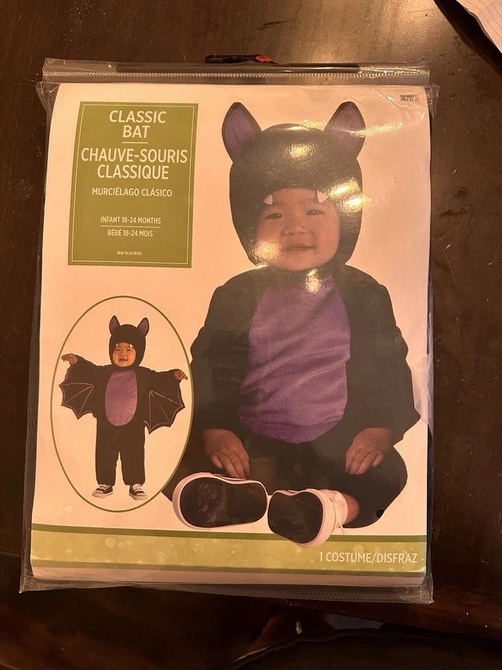 Disfraz de murciélago clásico bebé talla 18-24 meses Foto 2 de 4