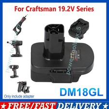 DM18GL Adapter For Dewalt For Milwaukee Convert to for Craftsman 19.2V C3 Series