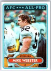 1980 Topps #350 - Mike Webster Pittsburgh Steelers (NM) *HGCARDS*