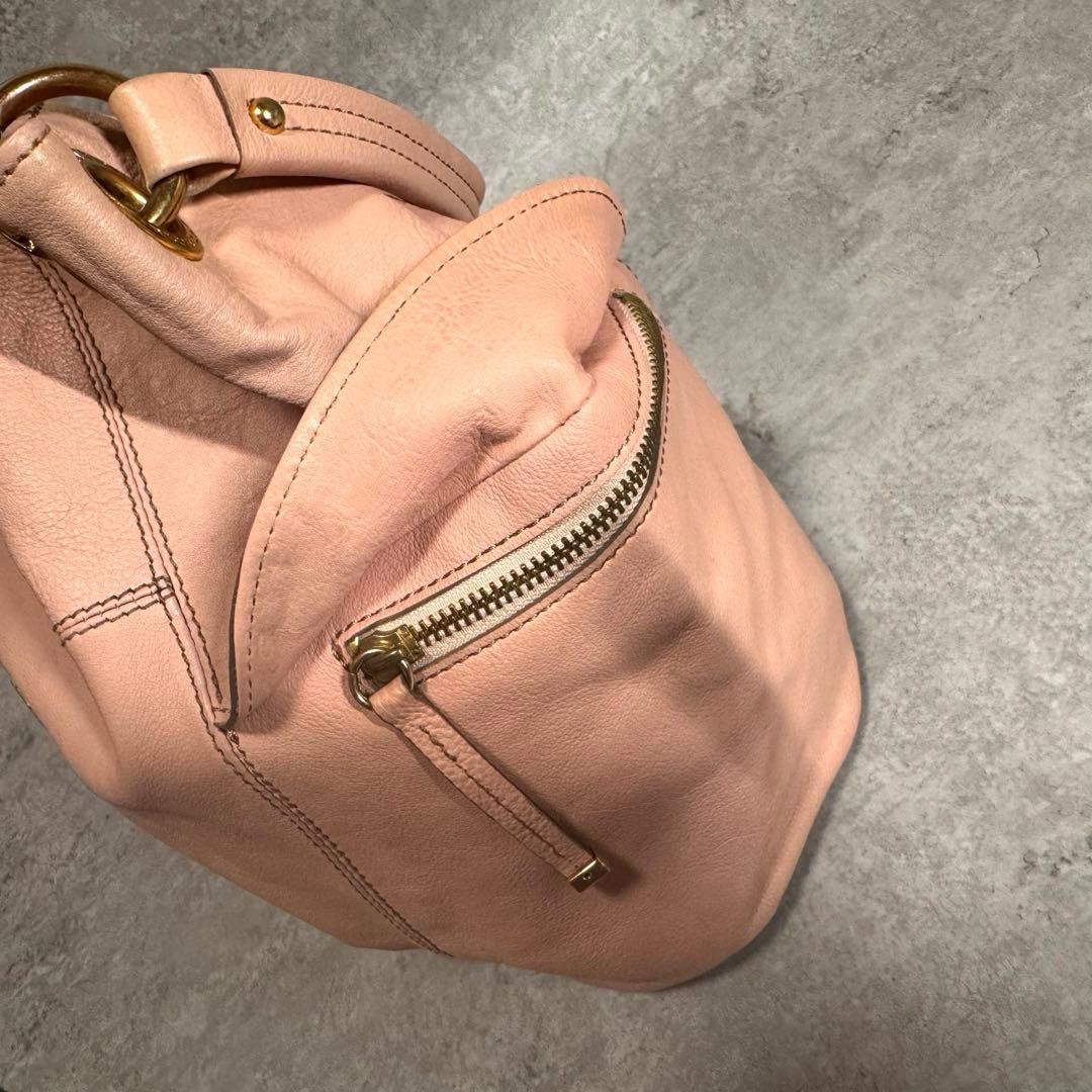 Burberry Blue Label One Shoulder Tote Bag Pink Full Leather Nova Check New thumbnail 17