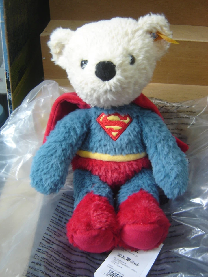 Steiff 114229 Teddybär Superman 29cm "Neu"(684)