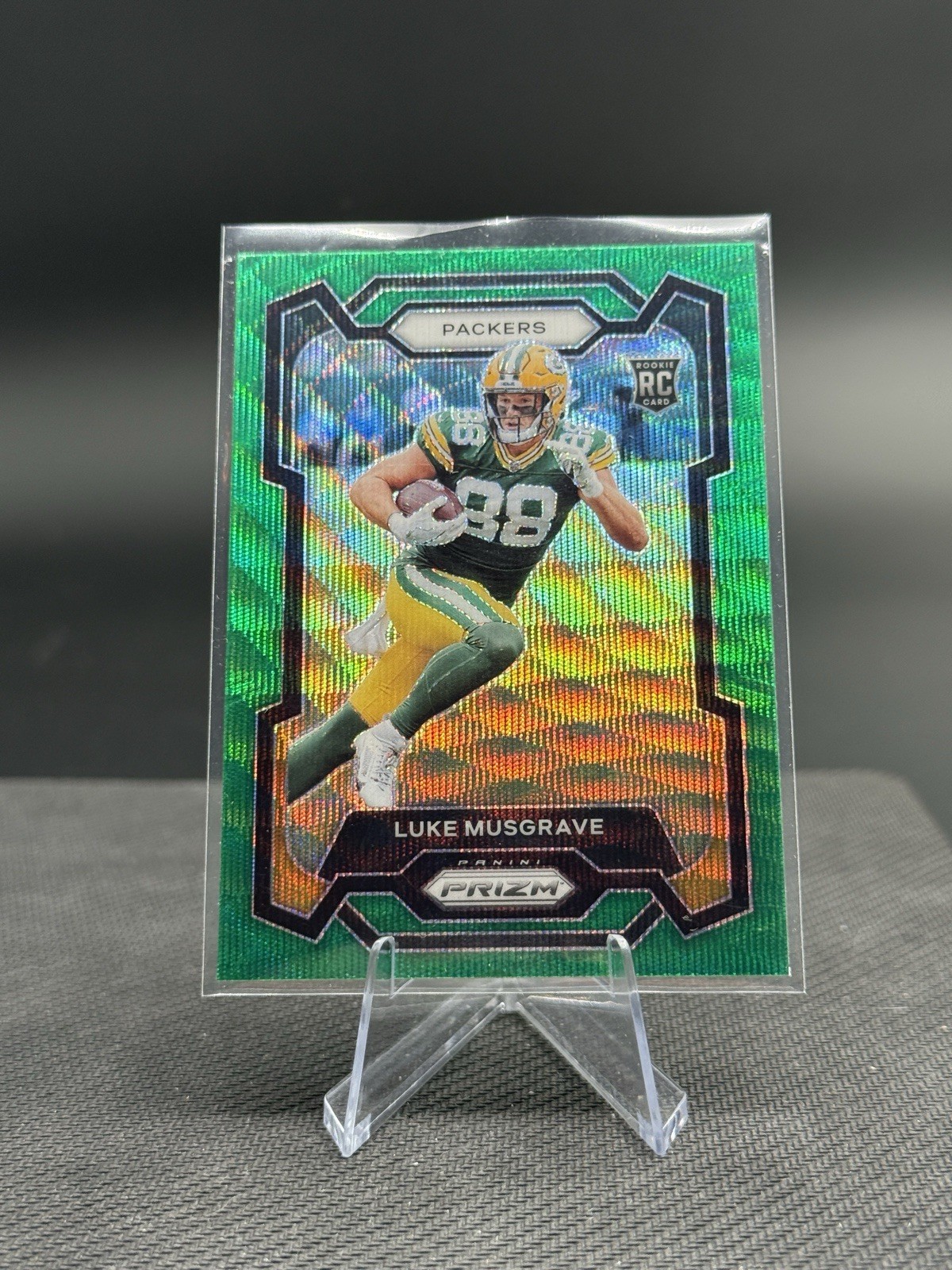 2023 Panini Prizm - Rookies Luke Musgrave #337 Green Wave Prizm (RC)