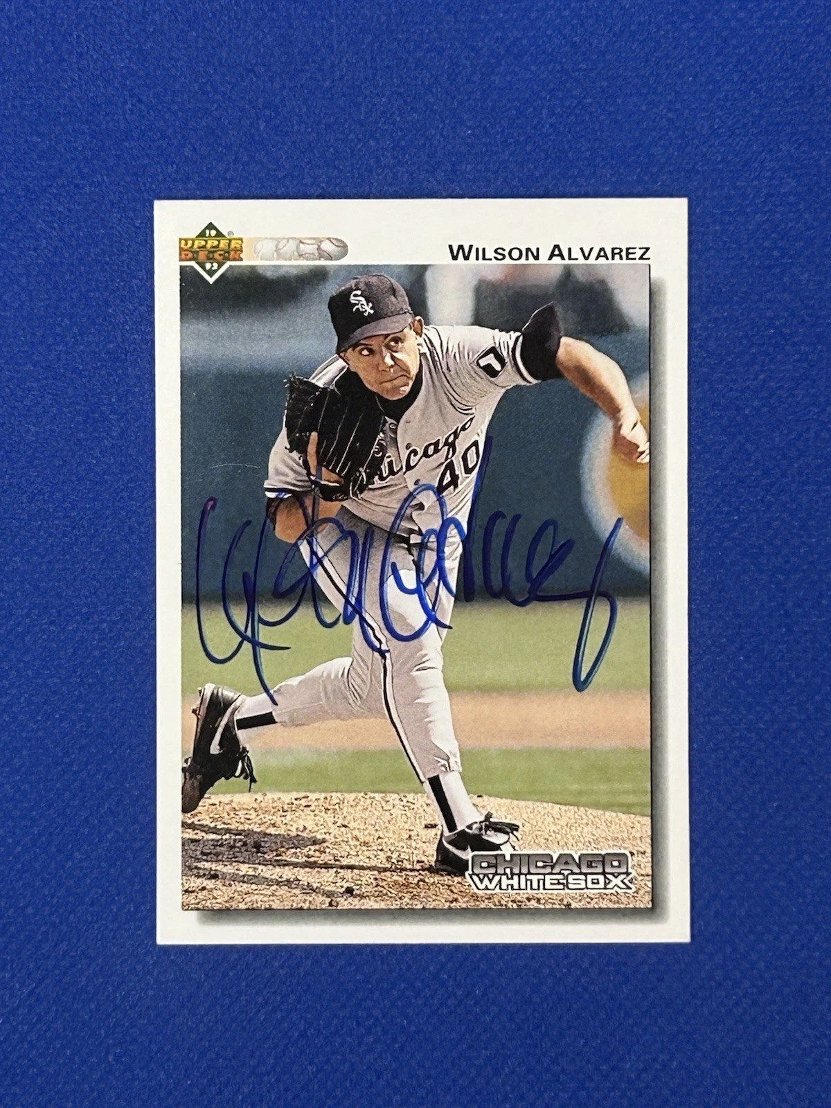1992 Upper Deck SIGNED Wilson Alvarez WHITE SOX #573 autograph auto