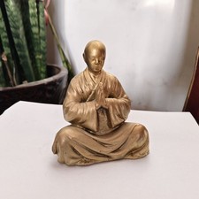 Zen Style Monk Figurine Aquarium Ornament Buddha Decor Chinese Landscape
