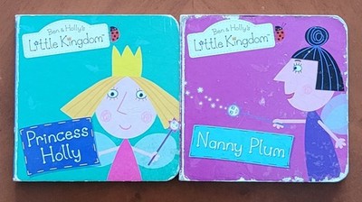 Princess Holly, Nanny Plum, first books for children (9×9cm), set 2 books.