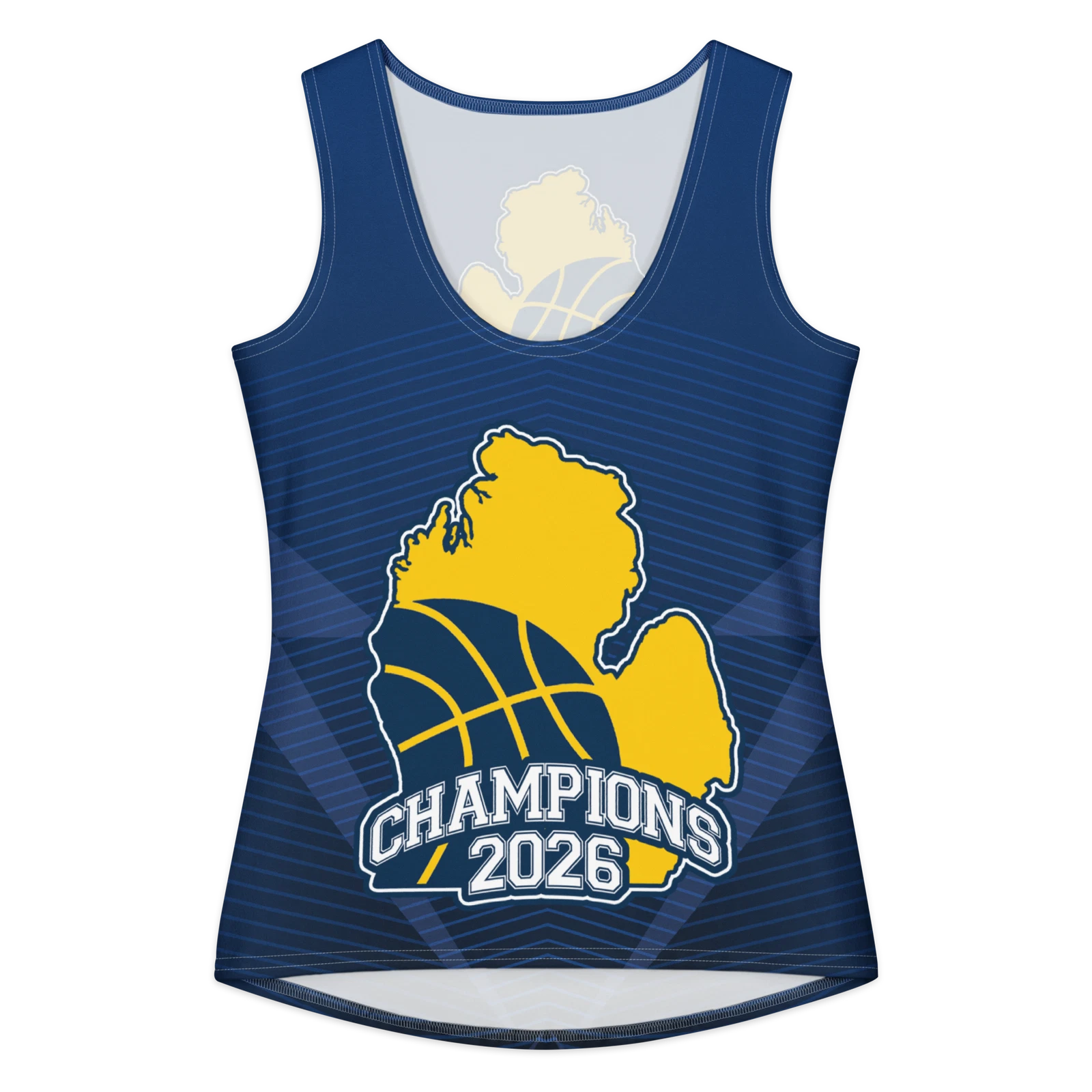 Michigan 2026 Champions Women's 3D Basketball Tank Top