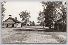 Postcard Schoenbrunn Village New Philadelphia Ohio RPPC Real Photo