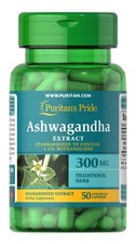 Puritan's Pride Ashwagandha Standardized Extract 300 mg - 50 Capsules