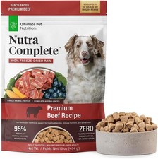 Nutra Complete, 100 Freeze Dried Veterinarian Formulated Raw Dog Food with Anti