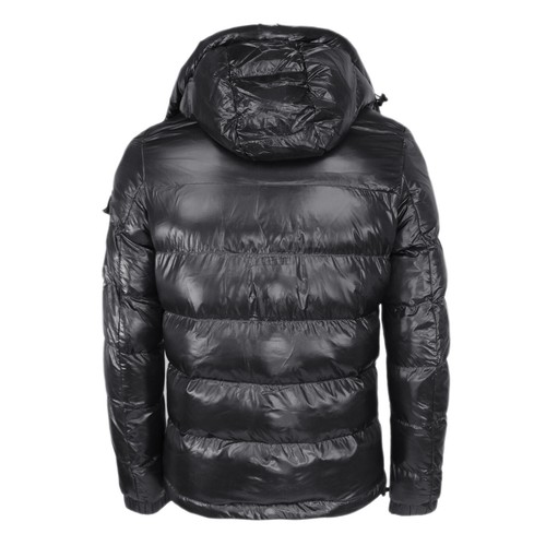 Giubbotto Uomo Invernale Piumino Imbottito Giubbino Lucido Con Cappuccio VEQUE - Foto 11 di 31