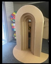 3D Stepped Arch Backdrop