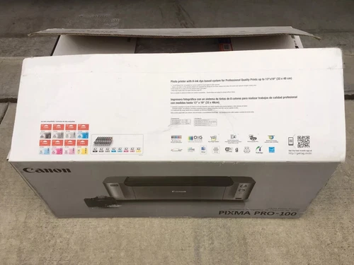 Canon PIXMA PRO-100 Inkjet Color Digital Photo Printer (BODY ONLY, see details)