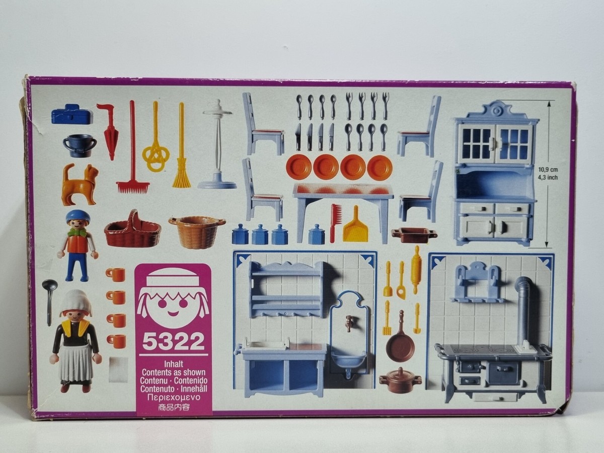 お得セット Playmobil 5322 Complete Box Kitchen Dining Room Victorian プレイモービル