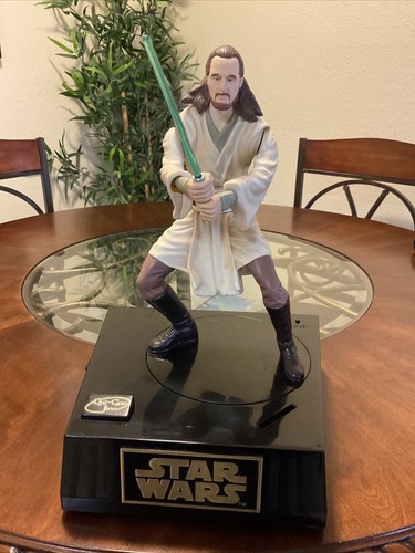 Star Wars Episode 1 Qui-Gon Jinn Interactive Talking Bank,Savings,figure, Collec - Picture 2 of 24