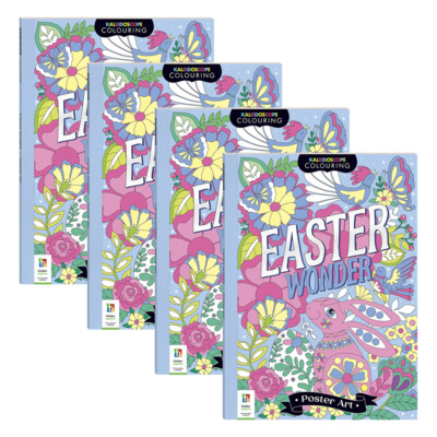 4x Kaleidoscope Poster Art Easter Wonder Childrens Book Craft Activity ...