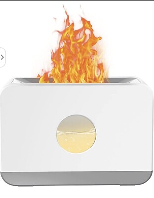 Flame Diffuser, Essential Oil Diffuser with Flame Light Air Humidifier 220ml...