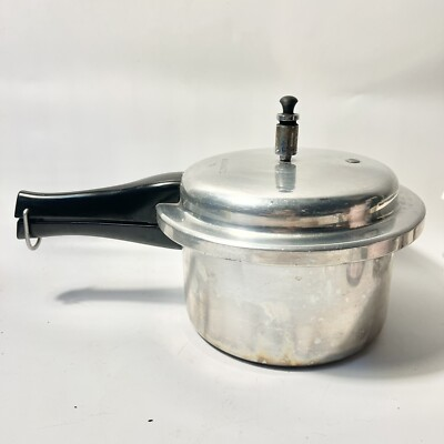 #ad VTG Mirro Matic 0394 4qt Aluminum MCM Pressure Cooker $34.61