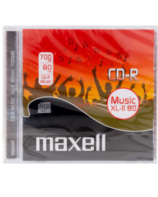 1-20 Maxell CD-R Rohlinge Music 700Mb 80Min AUDIO Rohlinge in Jewelcase