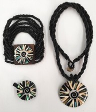 Muschel Halskette/Armband/Haarclip Stern 3er ...