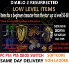 LOW LV UNIQ ITEMS NON LADDER ✅PC PS4 PS5 XBOX SWITCH✅ DIABLO 2 RESURRECTED D2R