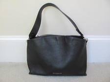 Viola Castellani Made In Italy Black Leather Handbag/purse