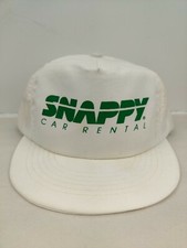 Vintage USA MADE Snappy Auto Car Rental Trucker Hat Snapback Cap
