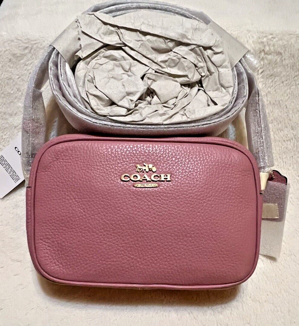 Coach Mini Jamie Camera Bag Crossbody Gold/True Pink CQ875