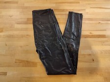 NWOT Jane and Bleecker Ladies' Faux Leather Legging Breathable Large Black