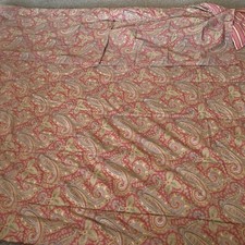 RALPH LAUREN Paisley Duvet Cover Cotton Size King W/2 Shams