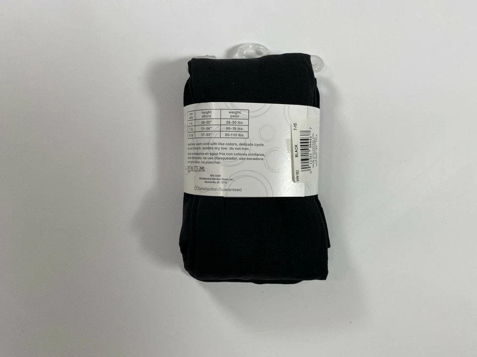 Medias de microfibra negras Wonder Nation para niñas 2 pares ¡NUEVAS! Nuevo con etiquetas Foto 2 de 3