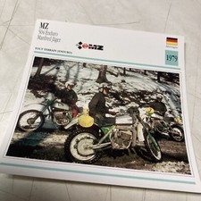 MZ 504 Enduro Manfred Jäger 1979 carte moto collection Atlas Allemagne