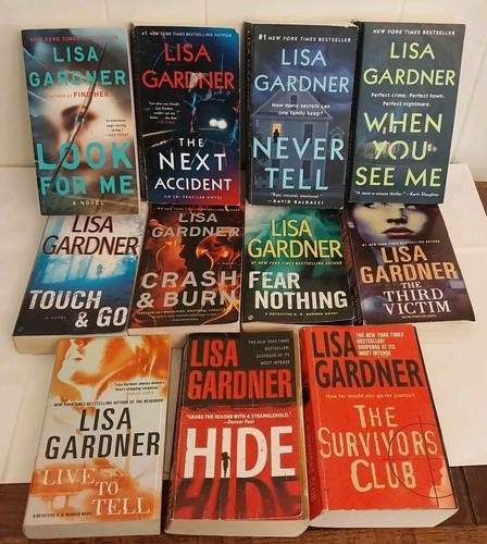 Lot of 11 Lisa Gardner PB Book Hide/Look For Me/Touch & Go/Never Tell/Fear/Live - 第 1/5 張圖片