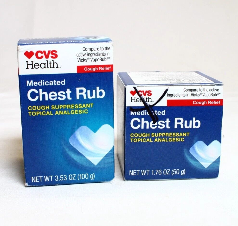 Vicks VapoRub, Topical Chest Rub & Analgesic Ointment, OvertheCounter
