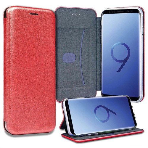 Case for Samsung Galaxy S9 S8 A3 A5 J3 J5 2017 Curved Edge Magnetic Flip Cover - Picture 13 of 14
