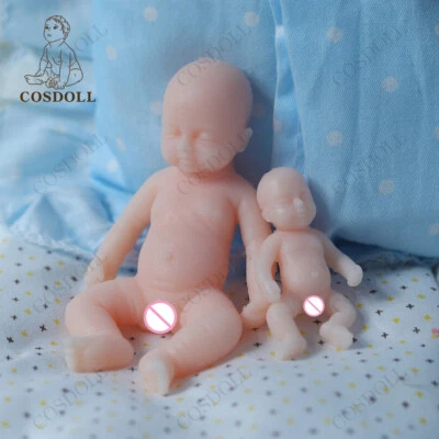 COSDOLL Mini Silikon Baby Puppe 1,9-3.9 Zoll Reborn Baby Puppe Mini Reborn Babie