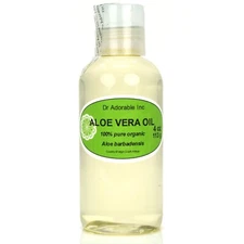4 OZ ORGANIC 100% PURE UNCUT  ALOE VERA OIL VIT E 