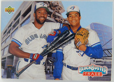 1993 Upper Deck Baseball - Teammates #42 Blue Jays - JOE CARTER / ROBERTO ALOMAR