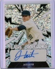 2021 Leaf Flash JACK LEITER Flash of Brilliance AUTO Autograph RC Rookie Card