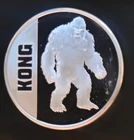 2021 KONG vs Godzilla Niue Mint-999 Silver 1 Oz Ounce Art Bar Round