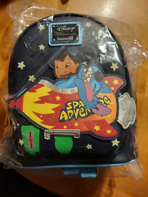 Disney Loungefly Space Adventure Lilo & Stitch Mini Backpack 