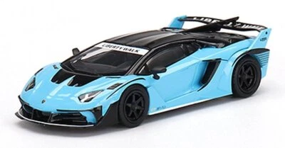 LAMBORGHINI Aventador GT EVO - LB-Silhouette WORKS - baby blue - Mini GT 1:64