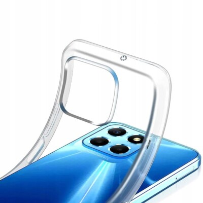 FÜR HONOR X6A - Hülle Back Case Handy Cover Tasche CLEAR + 9H Folienglas Klar