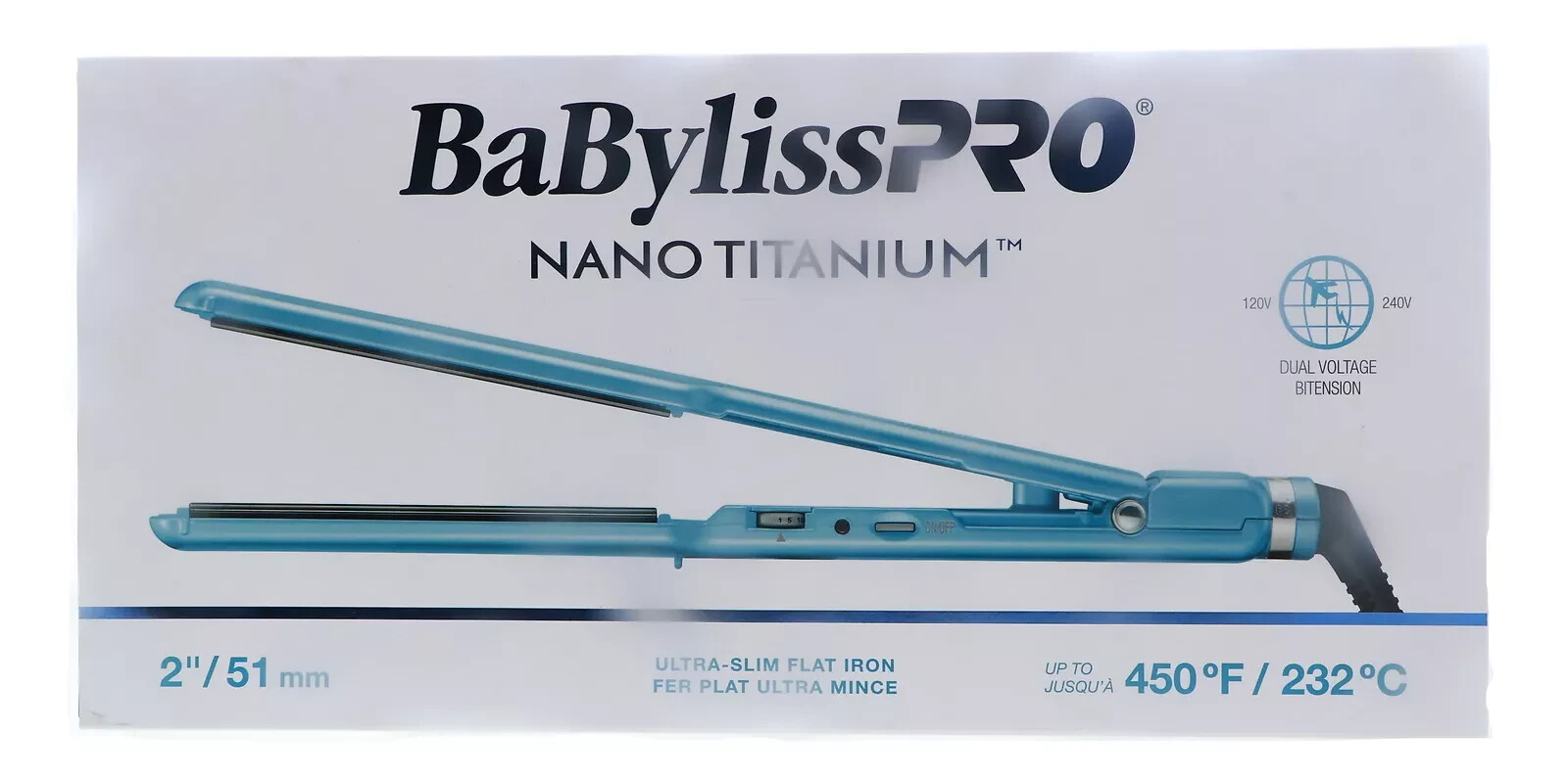 Утюжок BaBylissPRO Nano 2 51 мм - Синий, НОВИНКА!