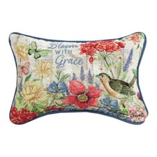 PILLOW-BLOOM WITH GRACE 12.5" X 8"