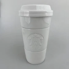 Starbucks Stackable Ceramic Bowl Set Cup Snack Bowls 2012