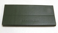 LONGCHAMP CONTINENTAL WALLET LEATHER SINGLE POCKET DARK GREEN