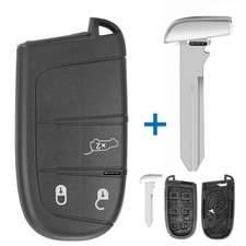 Schlüssel Gehäuse passend für Jeep Grand Cherokee, Cherokee KL, Compass Patriot