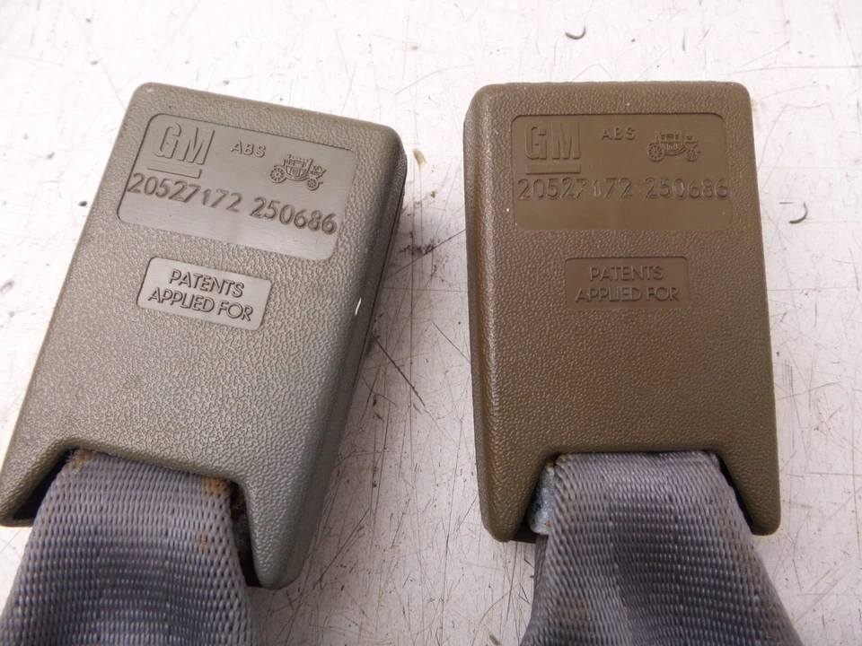 83-89 Camaro Firebird Gris Oscuro Cinturones de Seguridad Conjunto Receptor Retractor GM Foto 4 de 4