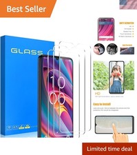 3 Pack Scratching Resistant Tempered Glass for TCL K32/K33 5G   Clear Protection