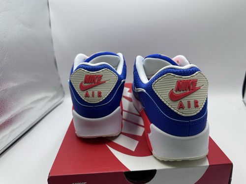 Nike Air Max 90 – Bright Crimson Coconut Milk Hyper Royal White – Herrengröße 12 - Bild 5 von 8